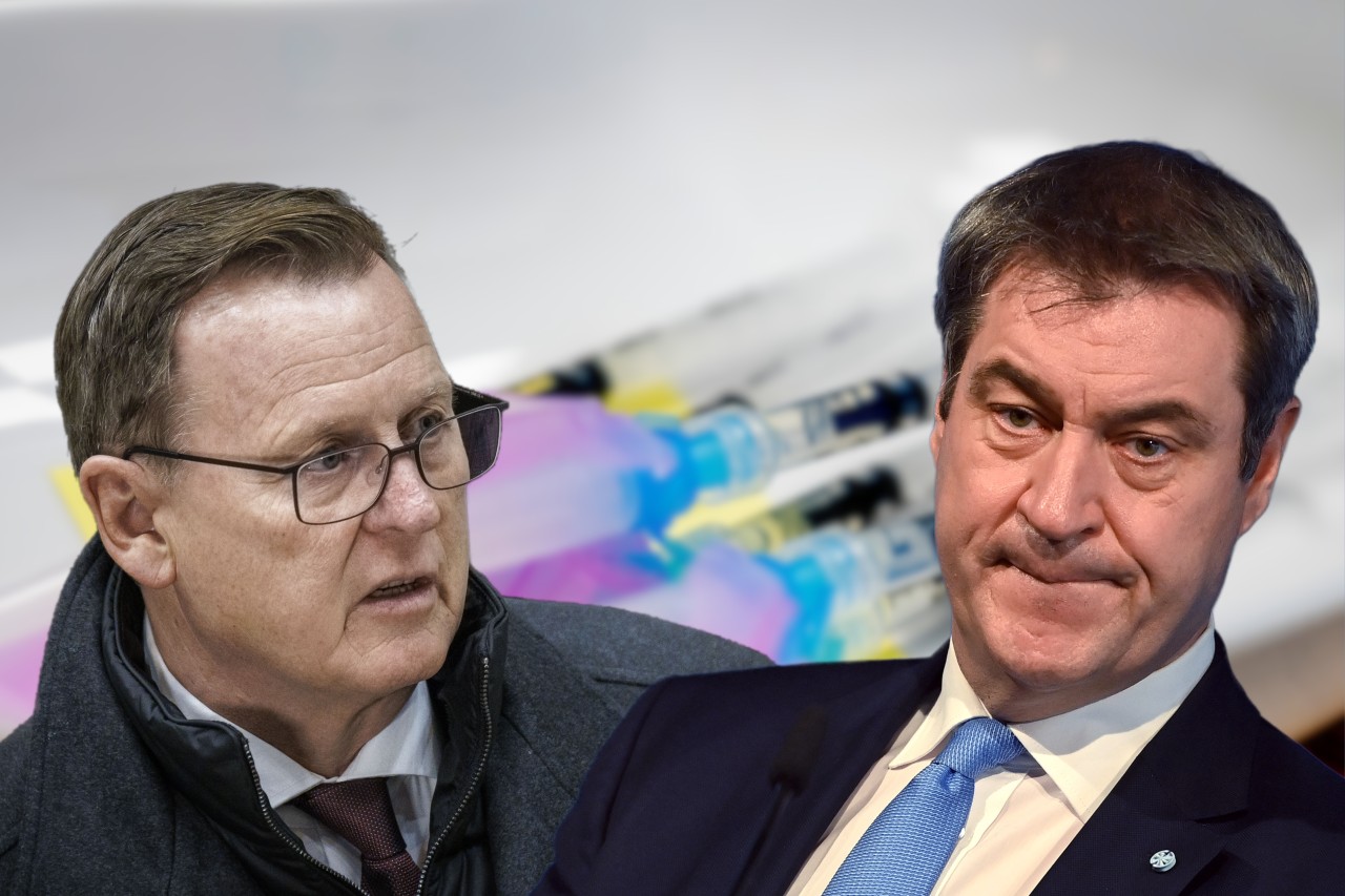 Bodo Ramelow (l.) kritisierte die jüngsten Äußerungen des bayrischen Ministerpräsidenten Markus Söder (r.) (Montage)