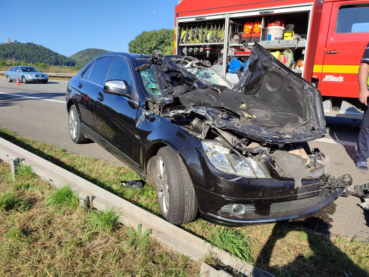 Schwerer Unfall auf der A4. 