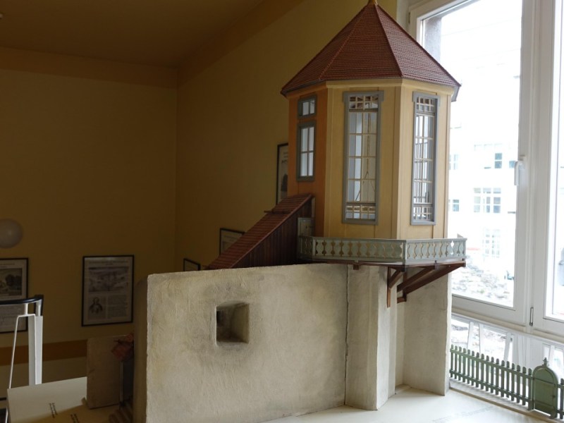 Ein Modell des Anatomieturms, wie er zu Goethes Zeiten aussah.