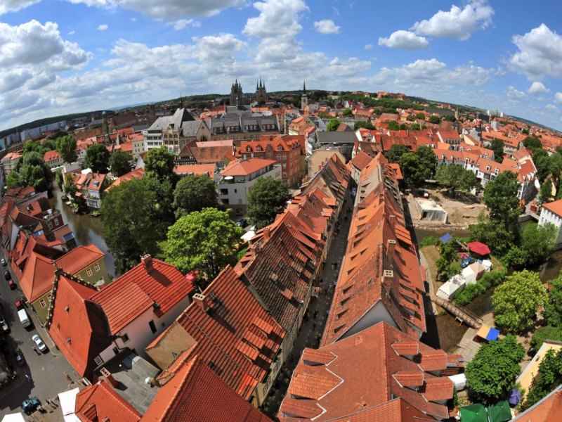 Blick über Erfurt