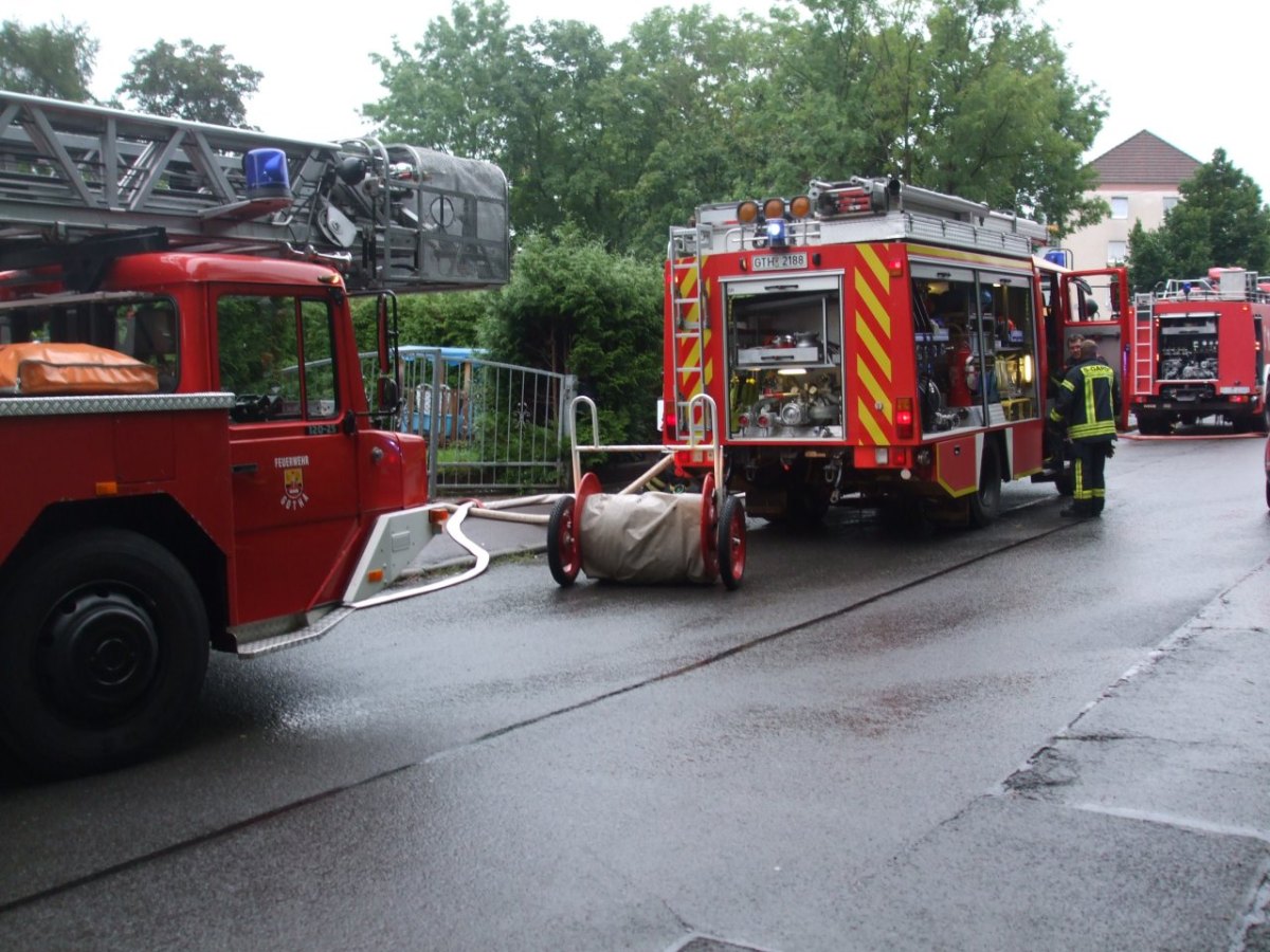 Brand in Gotha Am Viadukt