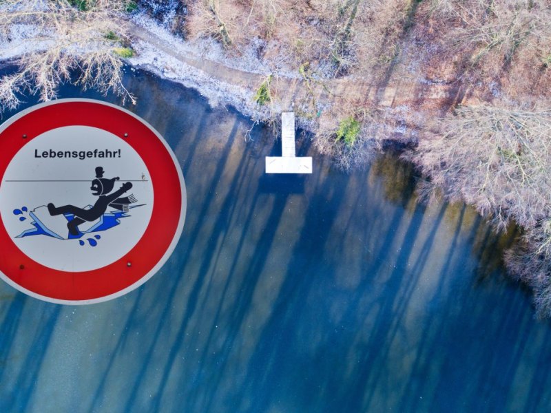 Erfurt DRK Warnung Eis see