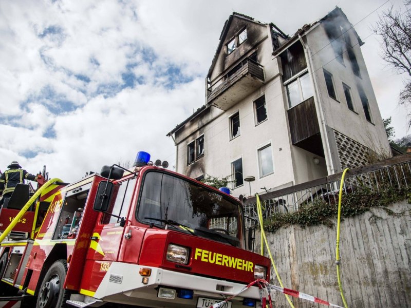 Feuerwehr Feuer Haus Hausbrand