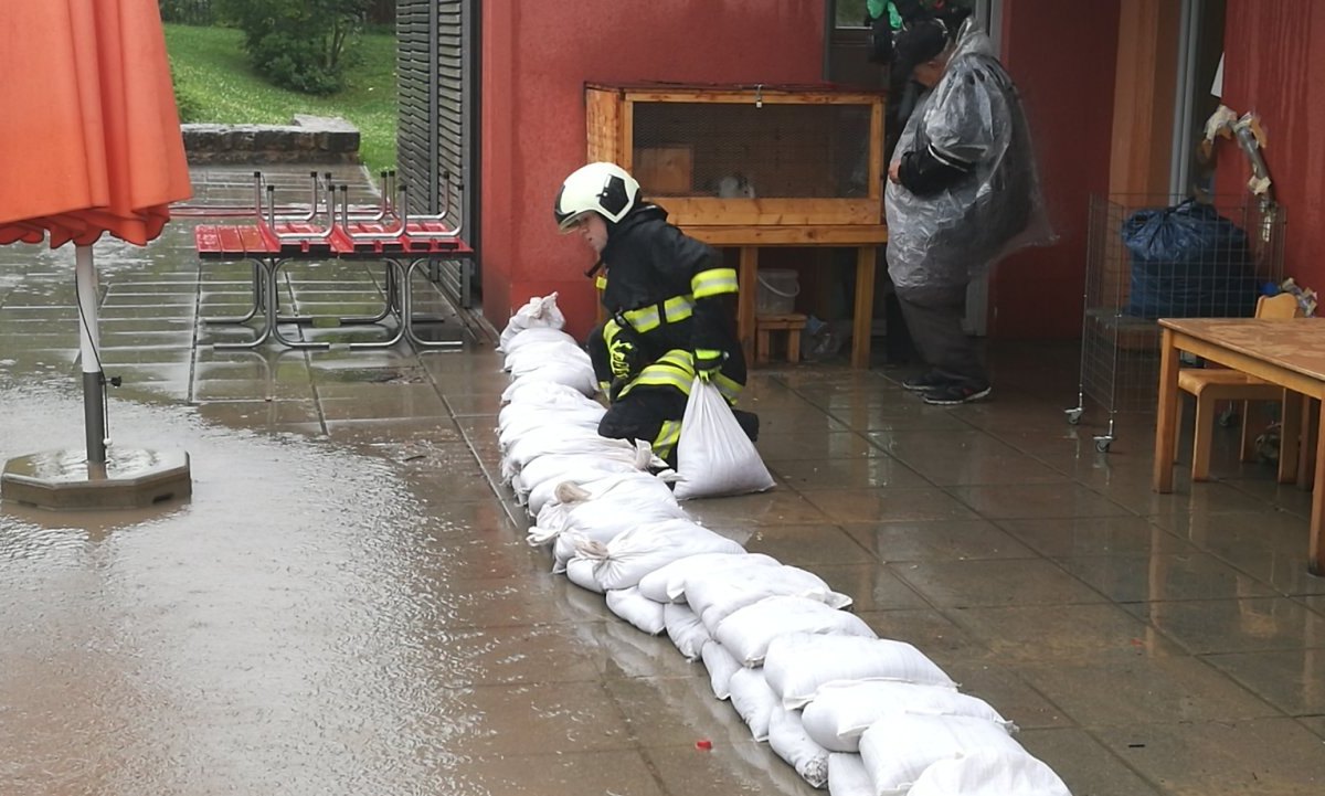 Hochwasser Kita Waldblick Erfurt