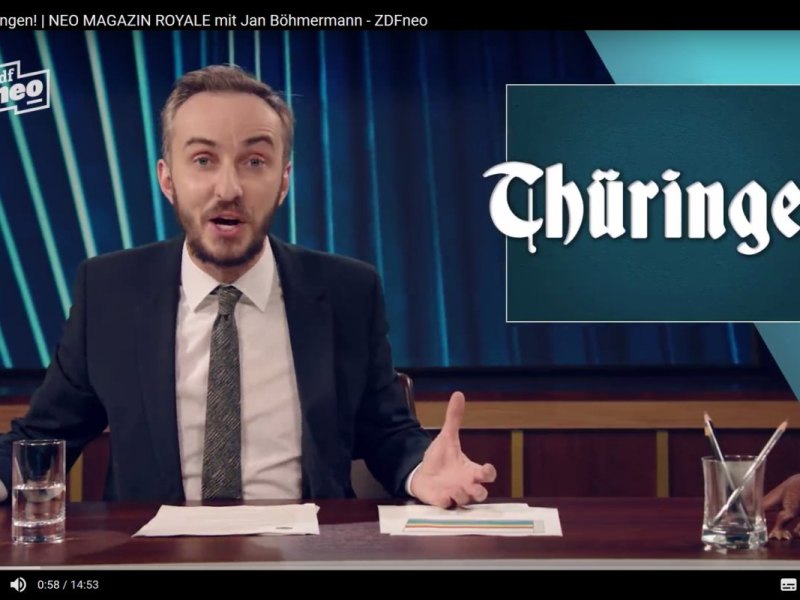 Jan Böhmermann Thüringen Neo Magazin Royale