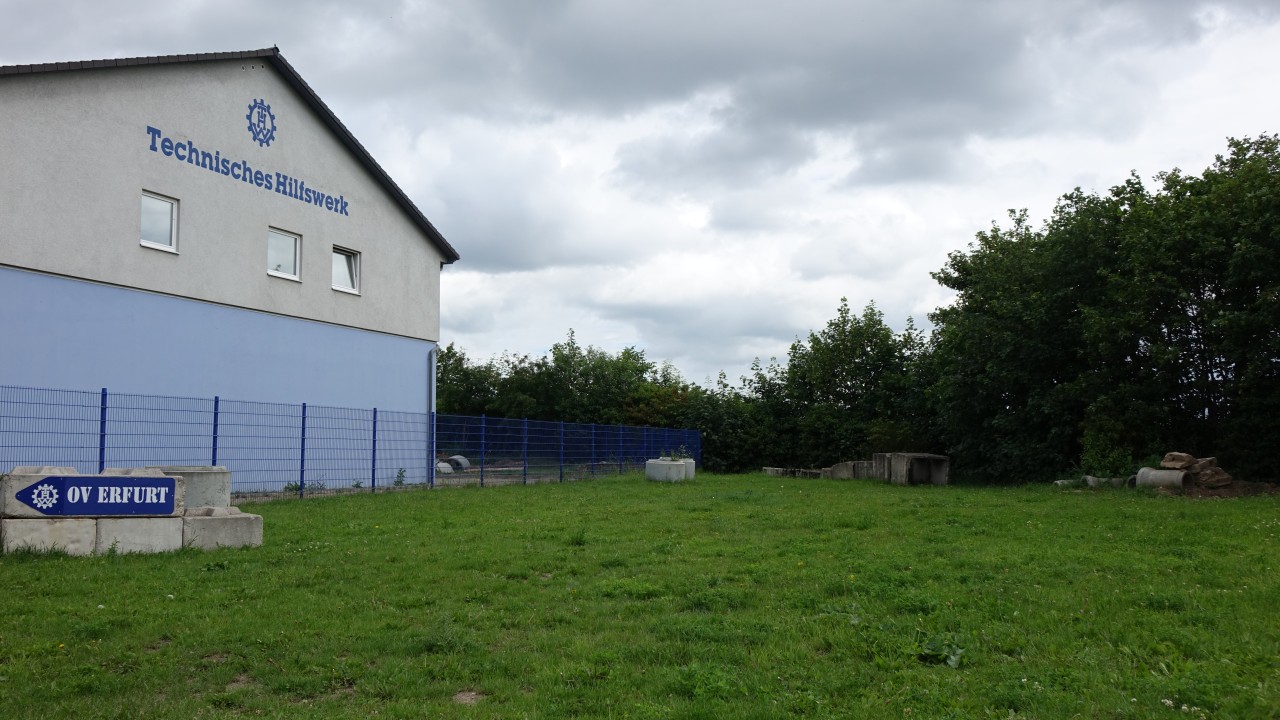 Auf diesem Gelände in Erfurt-Marbach ist die Moschee der Ahamdiyya-Gemeinde geplant.