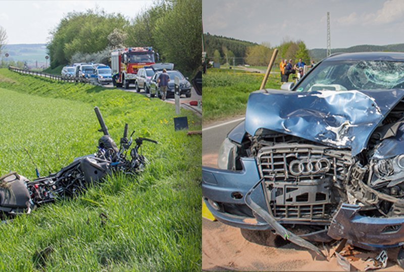 Motorradunfall Pößneck