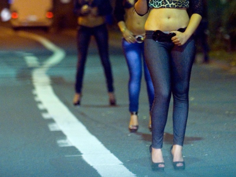 Prostituierte auf dem Straßenstrich