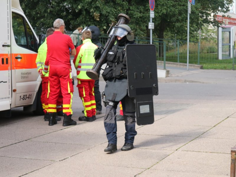 SEK-Einsatz Erfurt Moskauer Platz