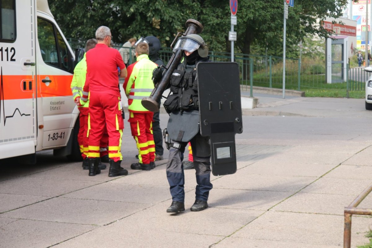 SEK-Einsatz Erfurt Moskauer Platz