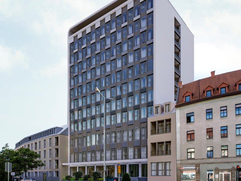 TA-Hochhaus Thüringer Allgemeine Erfurt Juri Gagarin ring