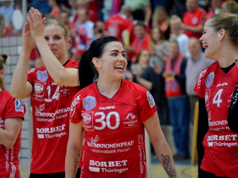 THC- Mannschaft mit Svenja Huber