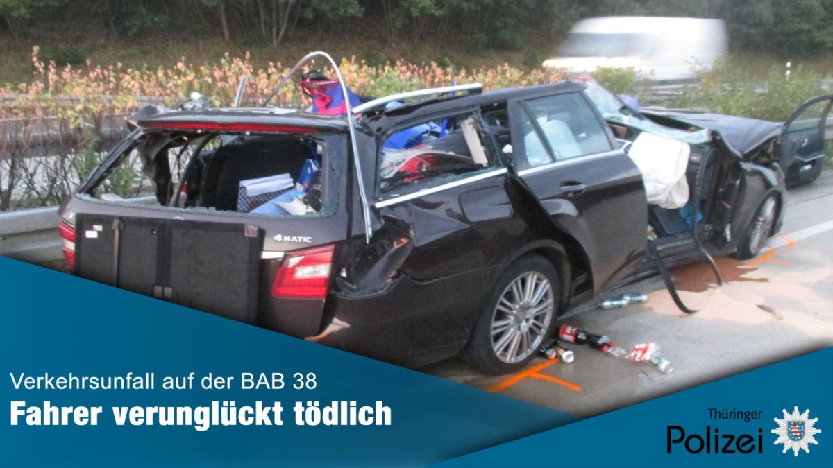 Tödlicher Verkehrsunfall A38 Eichsfeld