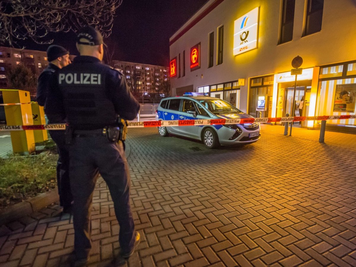 Überfall auf Postbank in Erfurt-Melchendorf