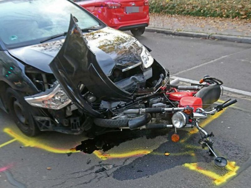 Unfall Moped Erfurt