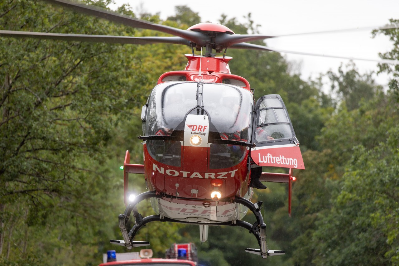 Auch ein Rettungshubschrauber ist zum Einsatz gekommen.