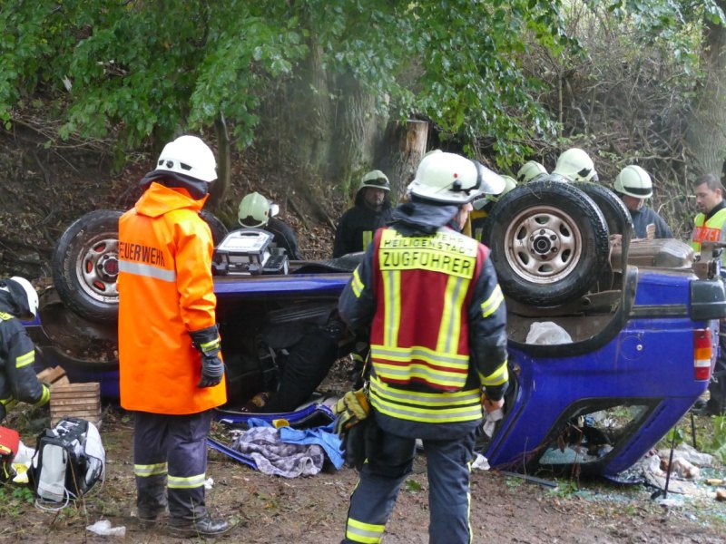 Unfall mit Kindern im Geländewagen im Eichsfeld