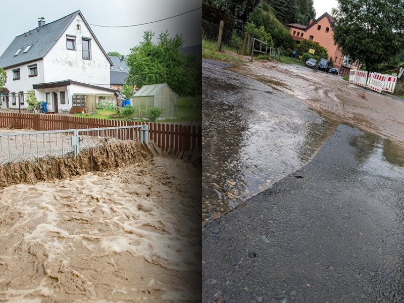 Unwetter in Meiningen