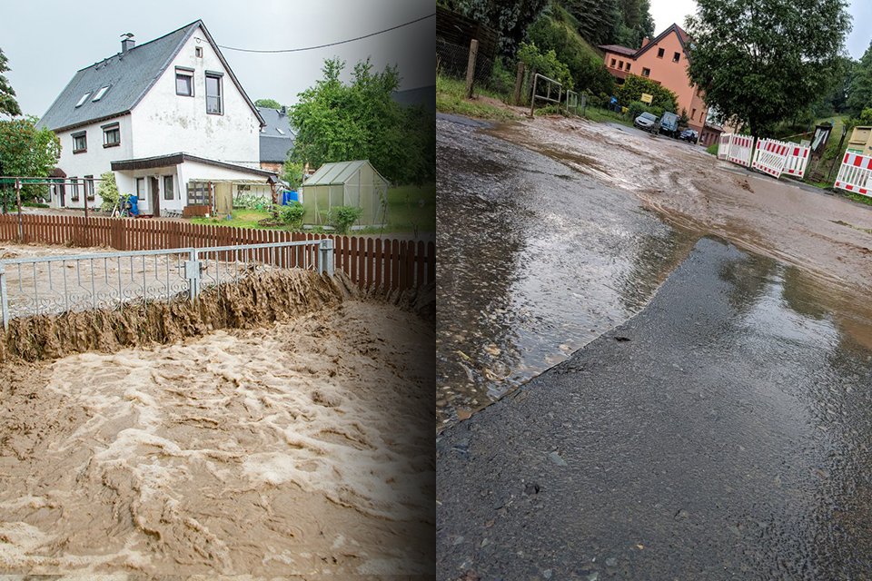 Unwetter in Meiningen
