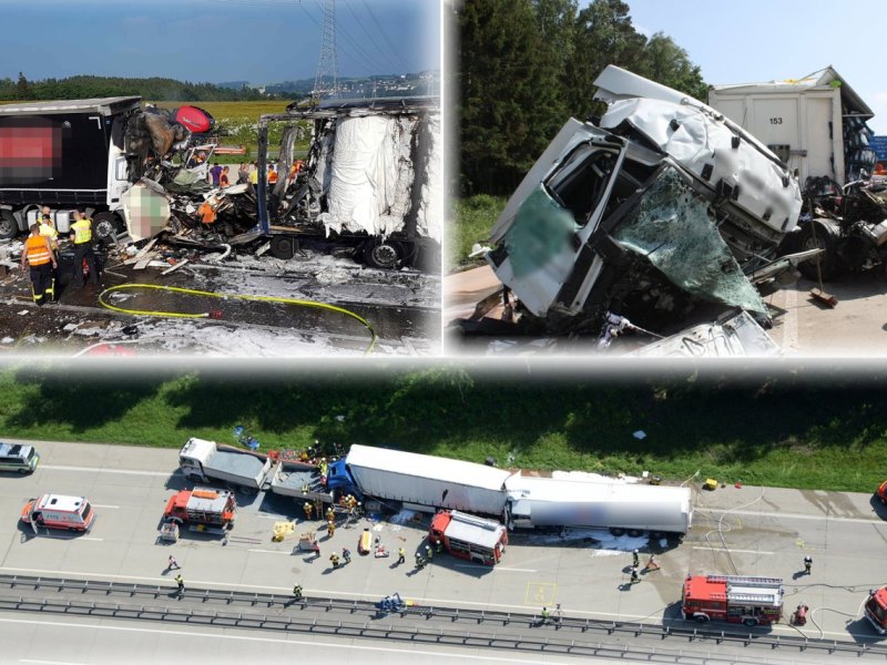 Zwei tödliche Massencrashs auf der A9