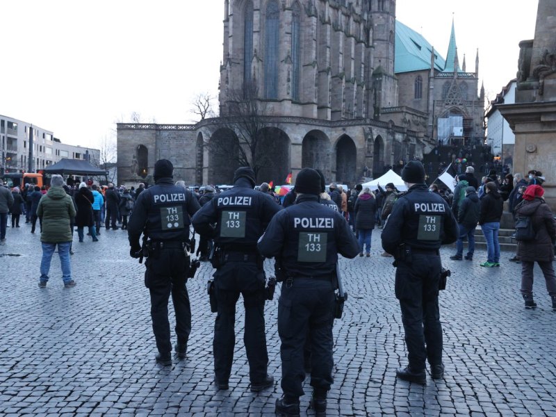 corona demo erfurt polizei