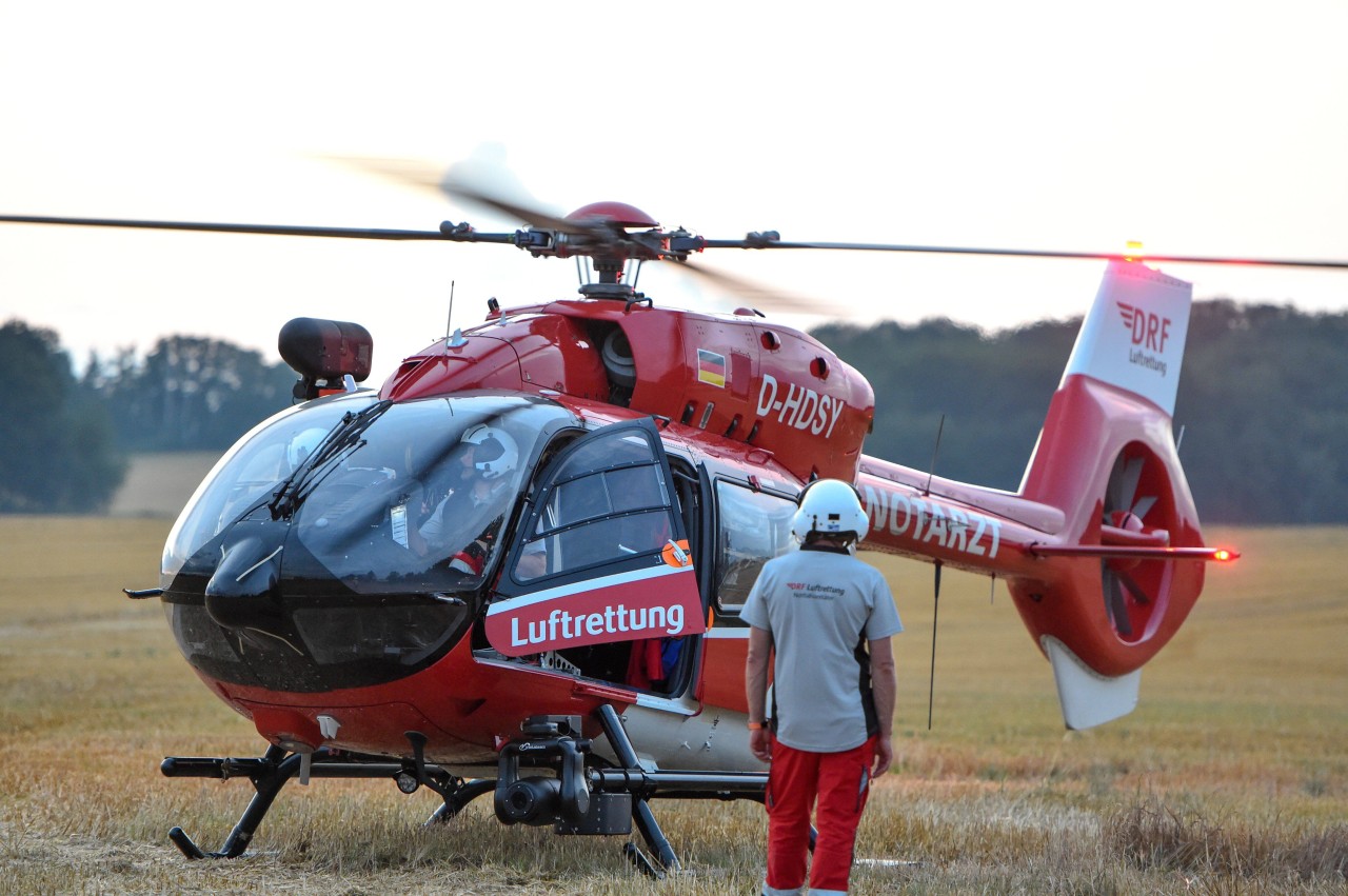 Thüringen: Ein Rettungshubschrauber kam zum Einsatz. (Symbolbild)