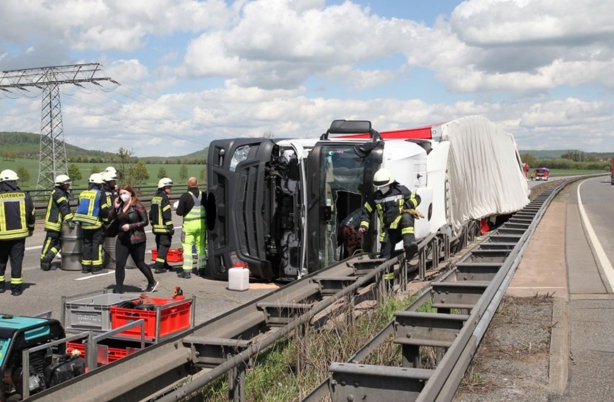 unfall lkw a38 breitenworbis 2