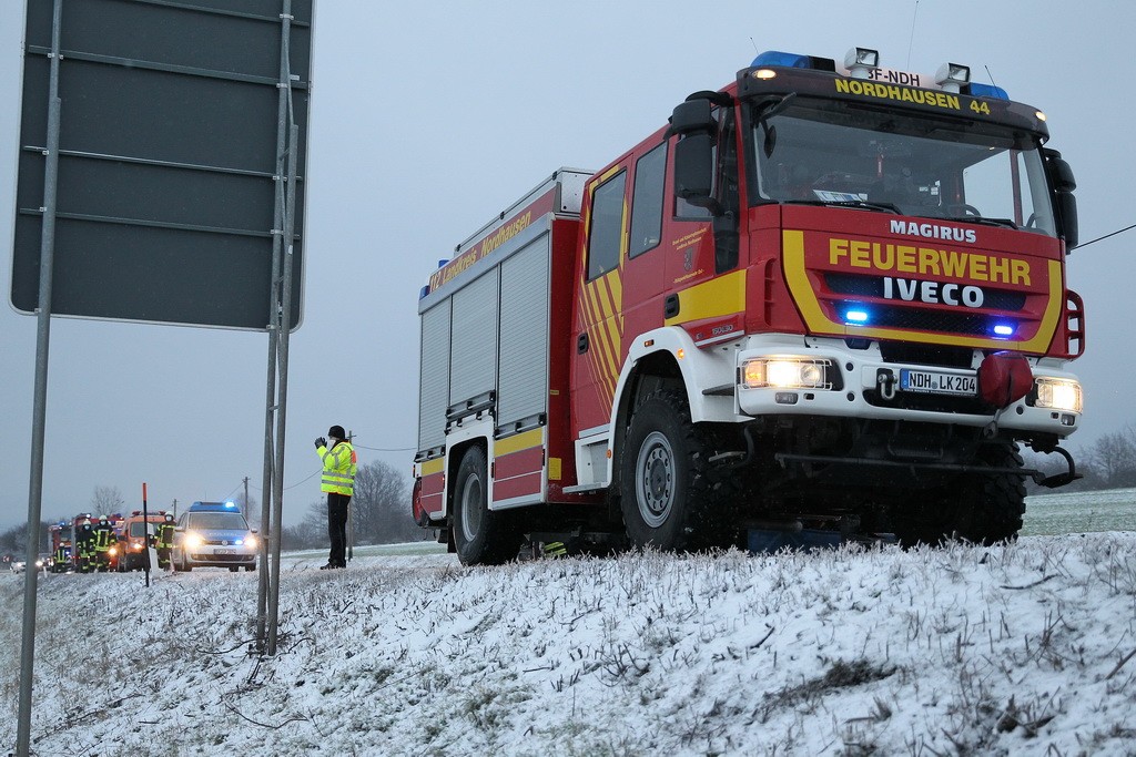 Der Rettungsdienst brachte Mutter und Kind zur weiteren Abklärung in das Südharz Klinikum.