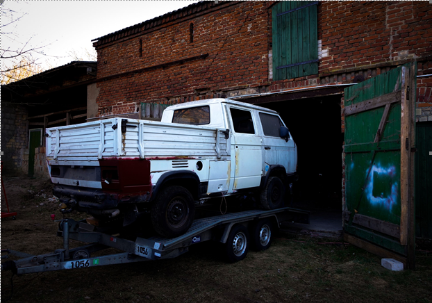 Der 34 Jahre alte VW T3 Syncro Tristar hat erst 144.000 Kilometer runter.