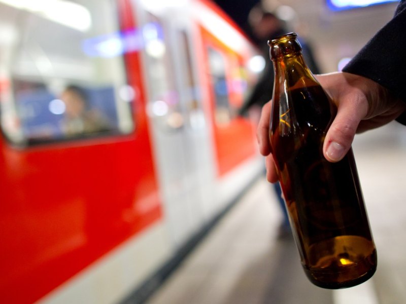 Frau Bierflasche
