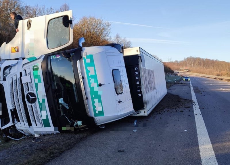 a4 lkw unfall erfurt