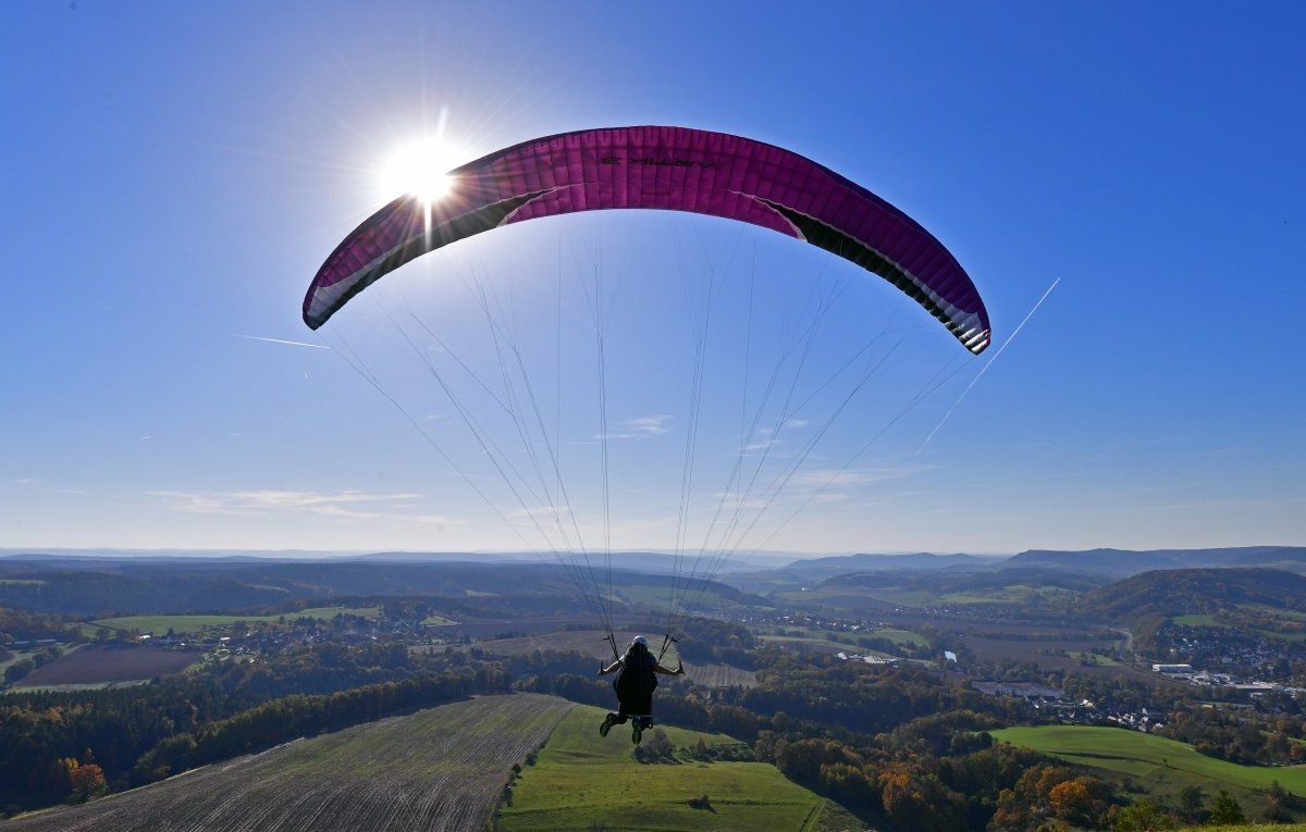 Thüringen Gleitschirmflieger