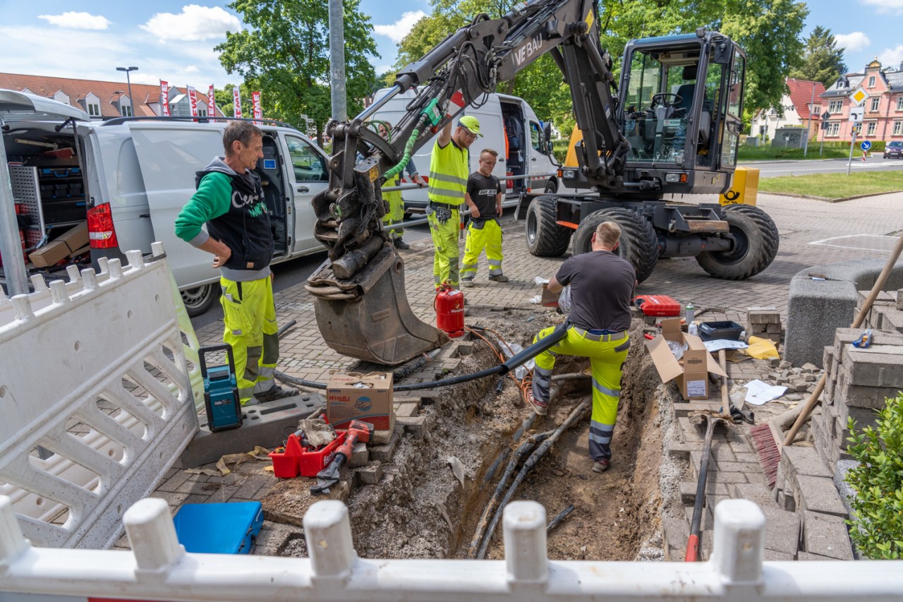 Die Reparatur in Bad Berka gestaltete sich schwierig. 