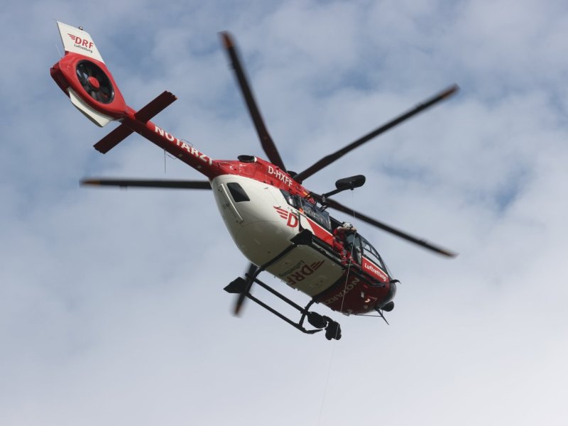 Eisenach Unfall Rettungshubschrauber