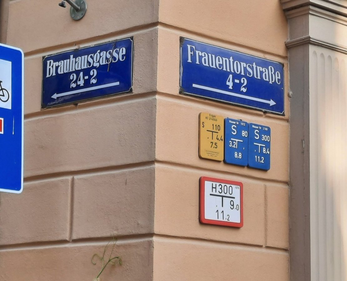 Weimar Straßenshild Brauhausgasse