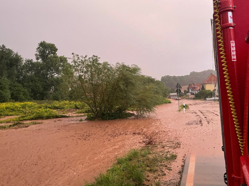 Thüringen Schlammlawine