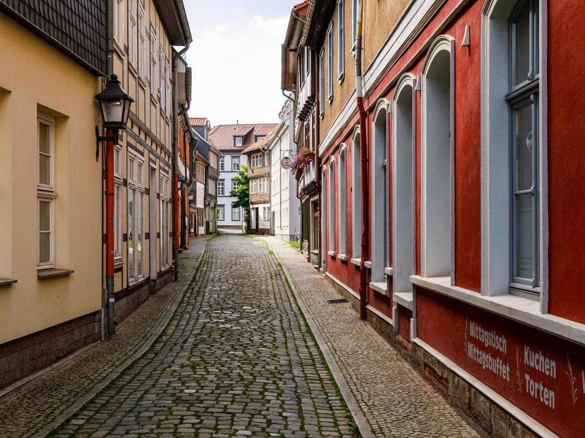 Blick in die Nordhausener Altstadt