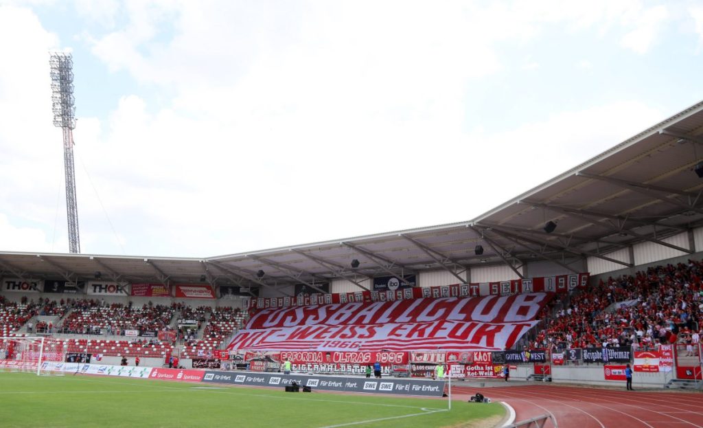 Im Erfurter Steigerwaldstadion steigt das Derby