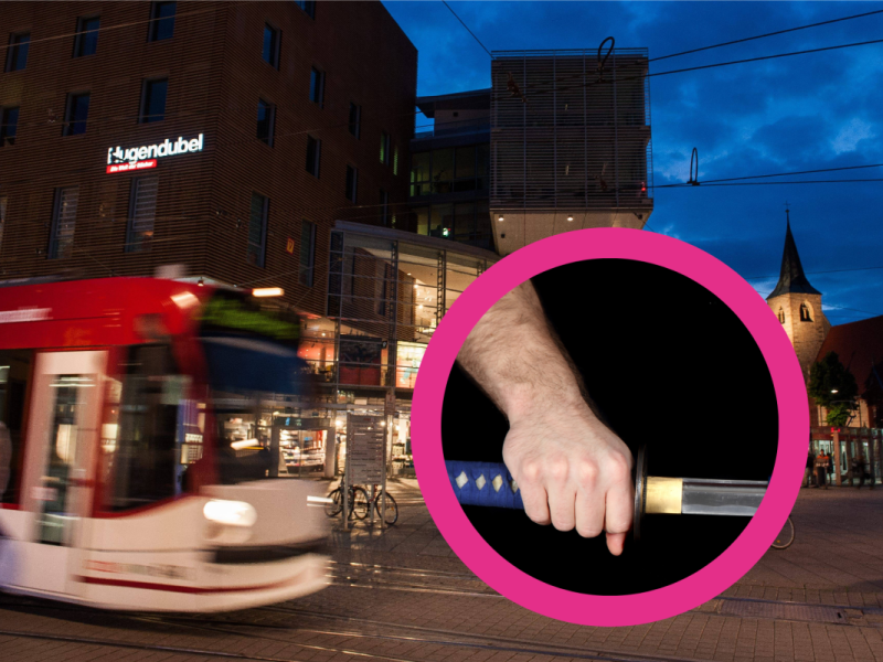 Brutale Attacke in einer Straßenbahn in Erfurt! (Symbolbild)