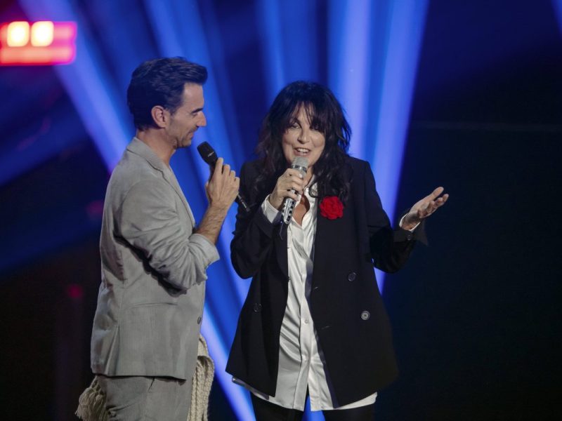 Florian Silbereisen und Nena singen auf der Bühne