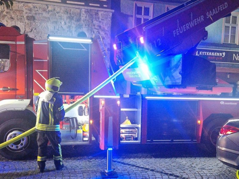 Für die Einsatzkräfte der Feuerwehr war die Nacht schnell vorbei.