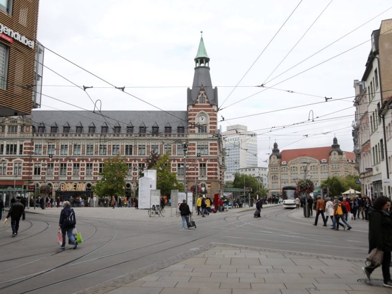 Der Anger in Erfurt gilt als Kriminalitäts-Hotspot. Doch eine Sache überrascht! (Archivbild)