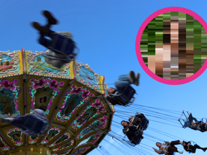 Eine Schlager-Queen macht Halt auf einer Thüringer Kirmes. (Montage/Symbolbild)
