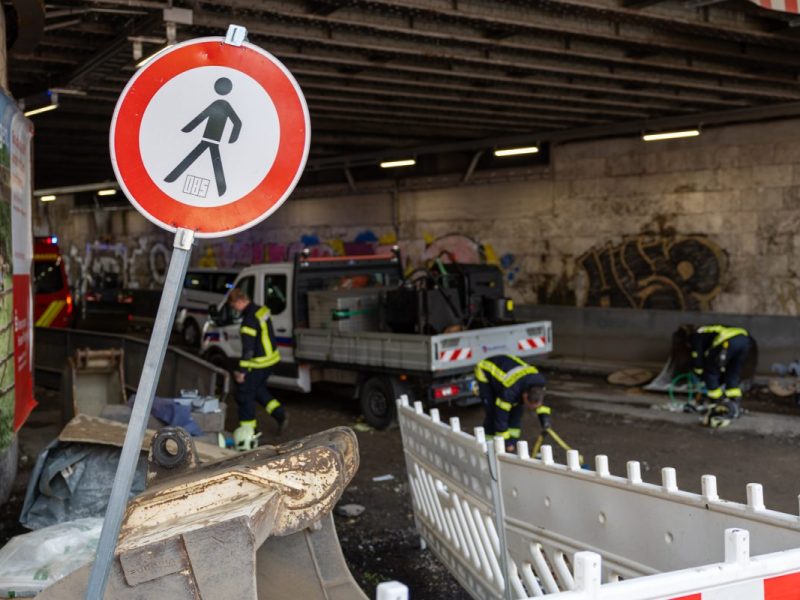 Schlimmer Unfall auf einer Baustelle in Weimar!