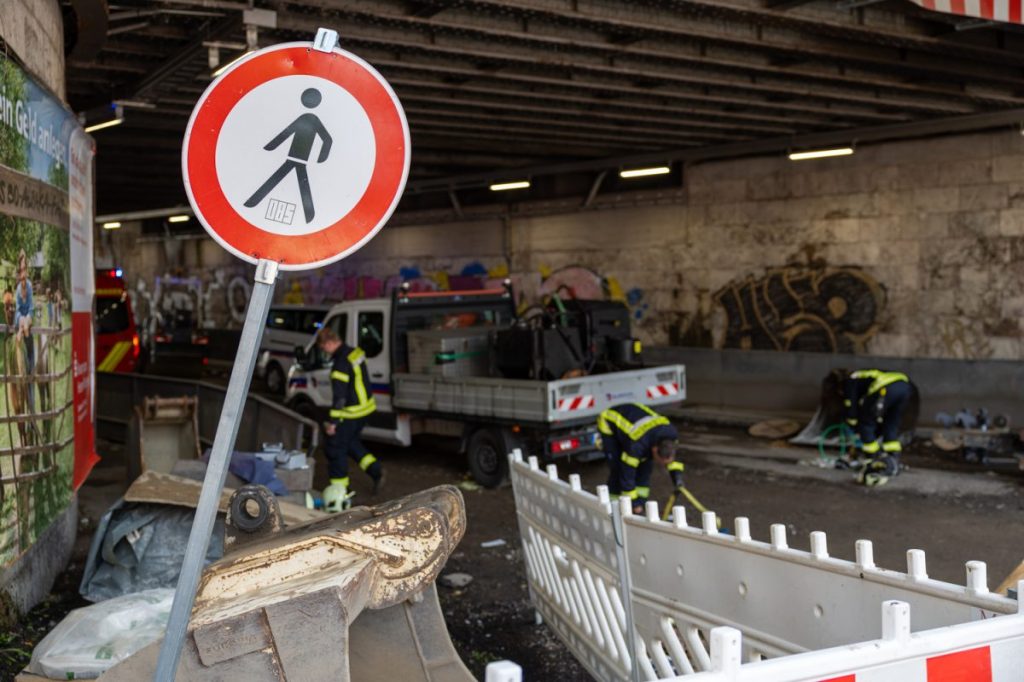 Schlimmer Unfall auf einer Baustelle in Weimar!