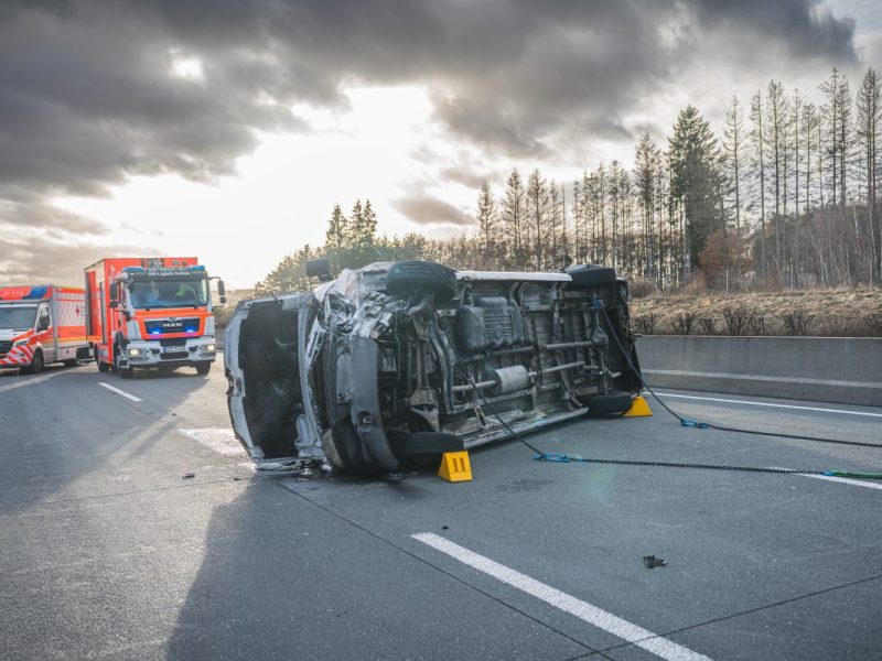 Schwerer Unfall auf der A9 in Thüringen!
