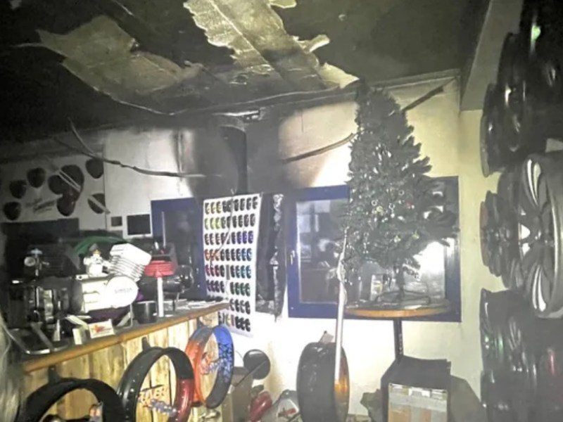 Brand in Werkstatt