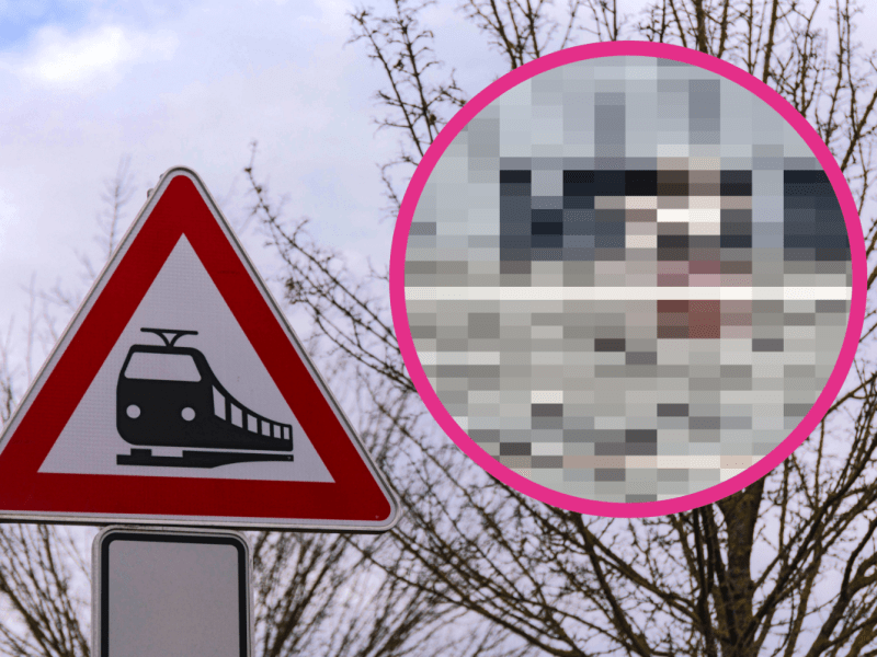 Bahnübergang Skelett
