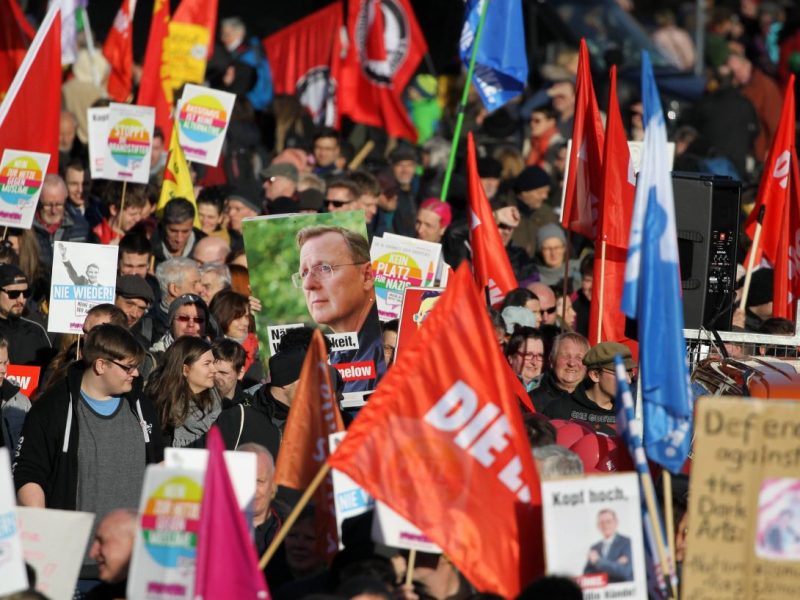 Tausende AfD-Gegner wollen am Samstag in Erfurt auf die Straße gehen.