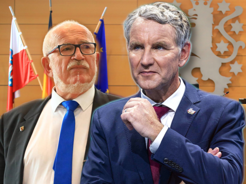 Chaos-Start im Landtag von Thüringen.